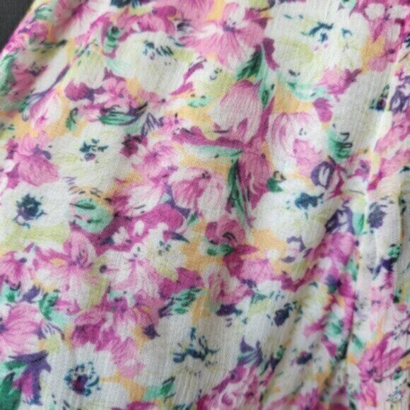 Esqualo Pink Floral Chiffon Dress NWT Sz 4 - Picture 14 of 15